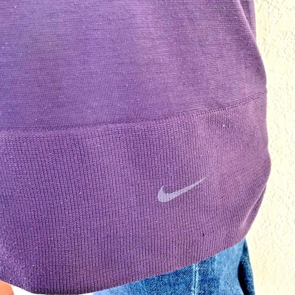 NIKE Tank Top SMALL 4-6 Purple Fit Dry aBnded Bottom Nylon Smoky Plum Racerback - Picture 4 of 13